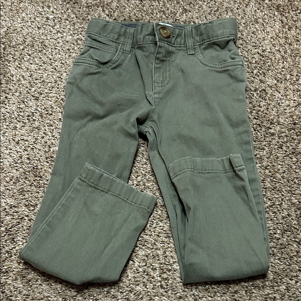 Class/Club Toddler Boy Olive Green Denim Size 4T
